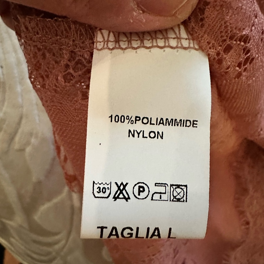 SOALLURE Pink Lace top US L - Picture 5 of 9